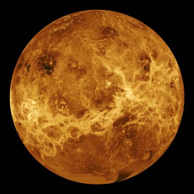 Recreación digital de la superficie de Venus