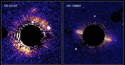 Discos similares en dos estrellas